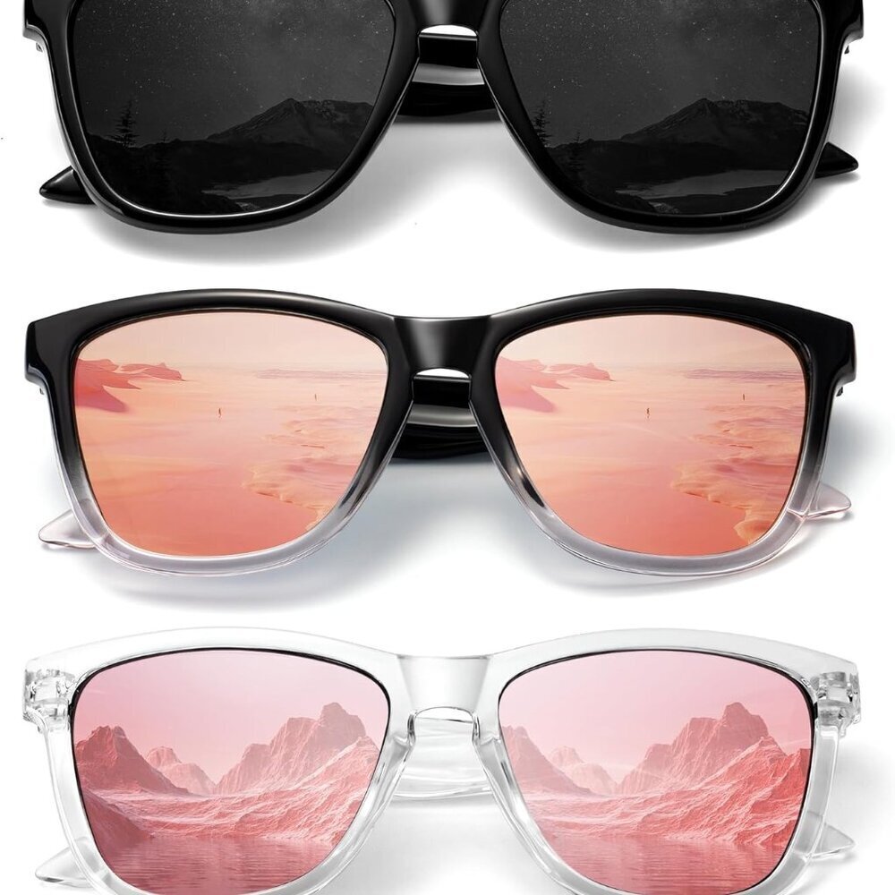 Trendy Polarized Sunglasses Women Uv400 Protection Classic Retro Style